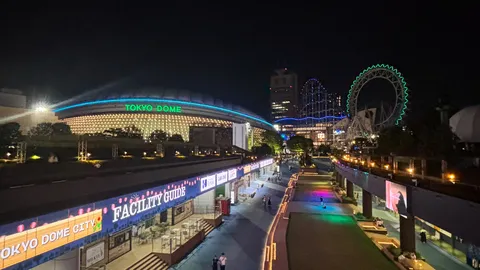 夜を彩る東京ドームシティ