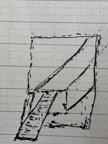 斜めの影が描く部屋の詩