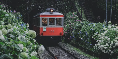 隠れんぼ上手な赤い電車