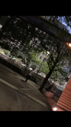 深夜の映り込み散歩