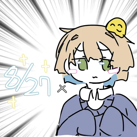 帽子のヒナと光の瞬間