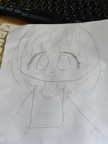 ゆるっと描かれたお顔