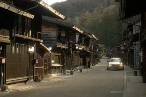 時が止まった宿場町の風景