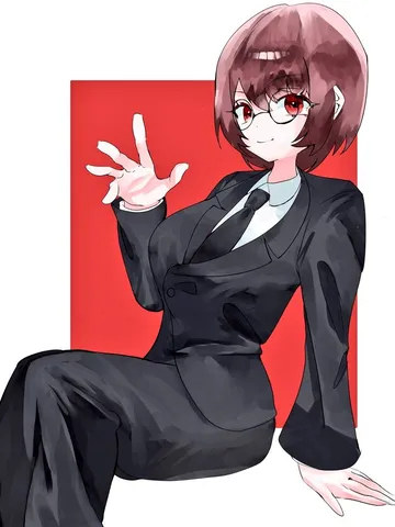 目を引く黒スーツ姿の魅力