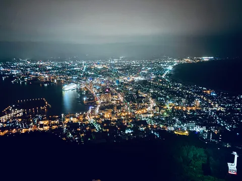 煌めく夜景のパノラマ