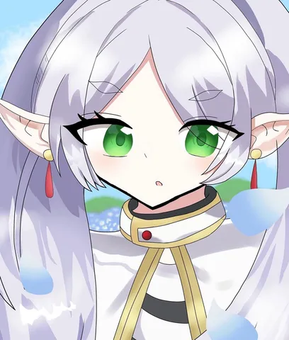 透明感あふれるエルフの少女