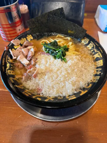 雪化粧の豚骨ラーメン