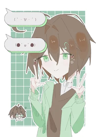 キュートな会話風イラスト