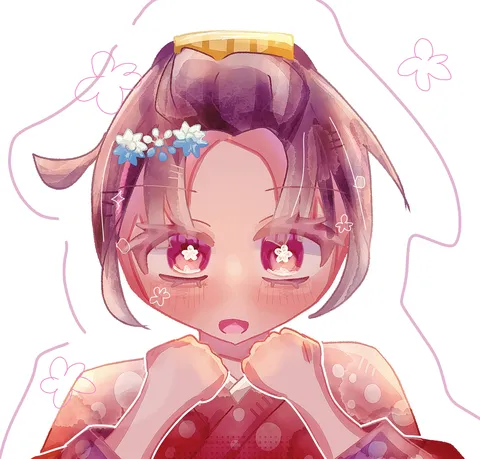 幻想的な和風美少女