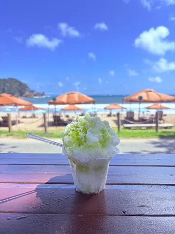 海風と緑のかき氷