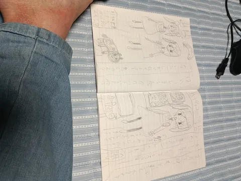ノートと落書きの午後