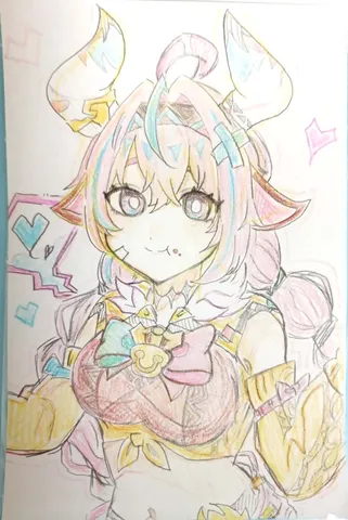 パステルカラーの幻想的な表情