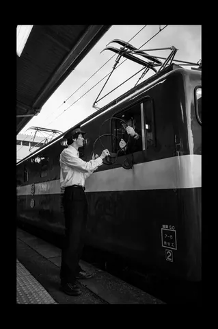 線路と風の瞬間
