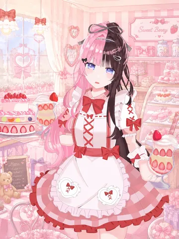 甘くて可愛い！夢の世界のショートケーキ