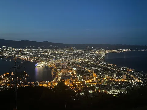 光の絨毯、湾に広がる夜景