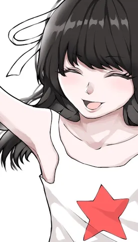 弾ける笑顔と赤い星