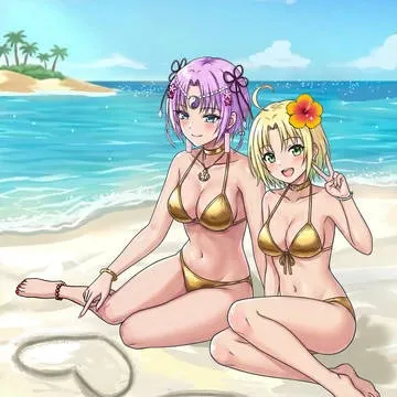 砂浜に描く夏の思い出