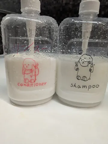 手書きイラストが可愛いシャンプー＆コンディショナー
