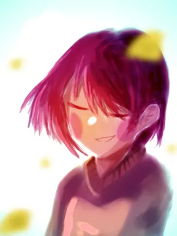 優しく微笑む光