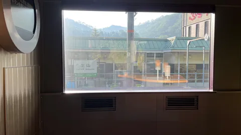 窓の外、ローカル線の風景