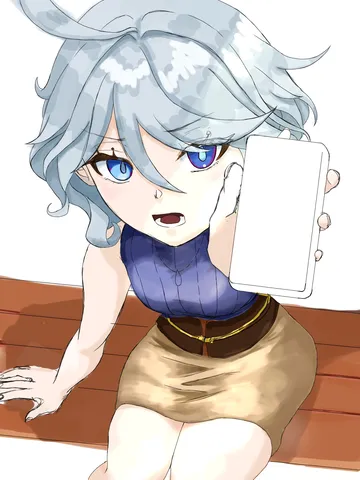 スマホ越しの視線