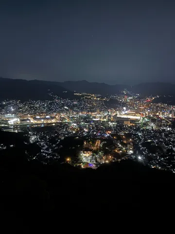 丘の上に広がる夜景