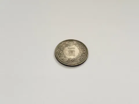歴史を感じさせる古銭の輝き