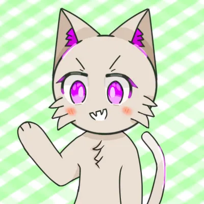 お茶目な手の挨拶猫