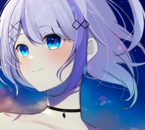星空に溶ける淡い光