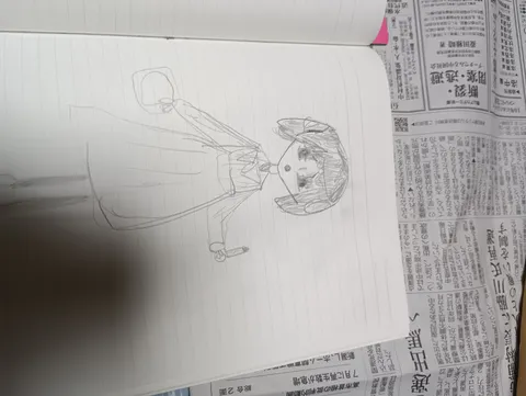 鉛筆の線が紡ぐ、少女の物語