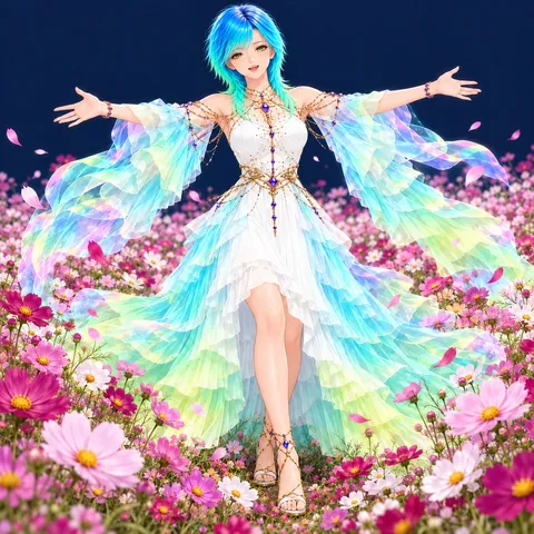 花野にひらく虹色の余韻