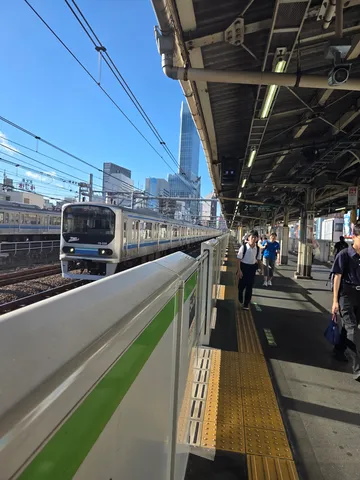 駅を高速通過するりんかい線