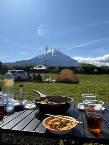 絶景を眺めながら、キャンプ飯！