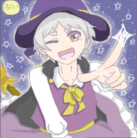 夜空に魔法をかける魔女っ子