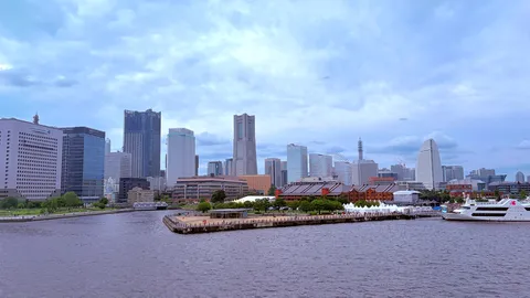 水辺に映える都心の輪郭