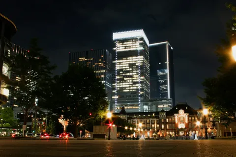 夜景に溶け合う時間