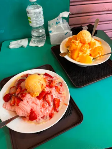 夏の果実アイスの光景