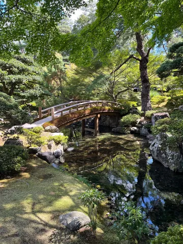 緑萌える庭園の木漏れ日
