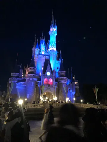 夜空を彩る魔法の城