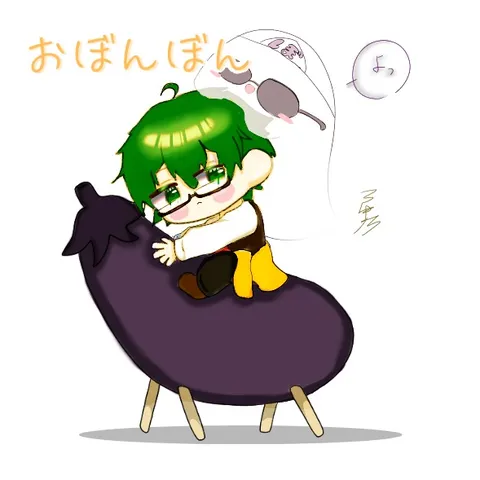 緑髪の子と謎の乗り物