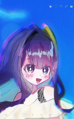 キラキラ魔法少女の横顔