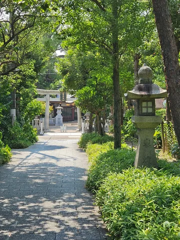 静謐な参道の光景
