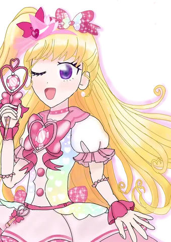 魔法少女のキラキラ変身シーン