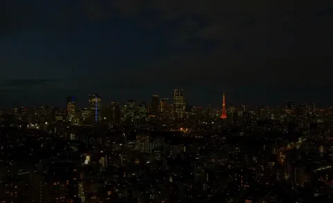夜景に灯る希望の光