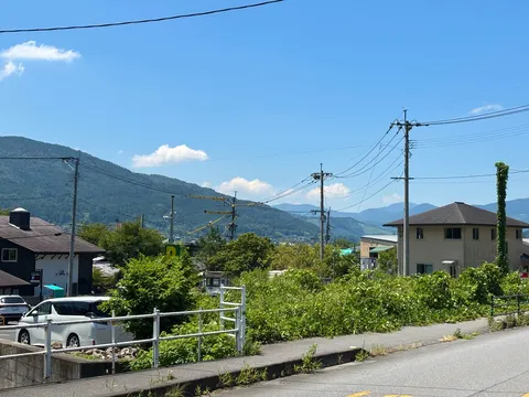 山里の青い日差し