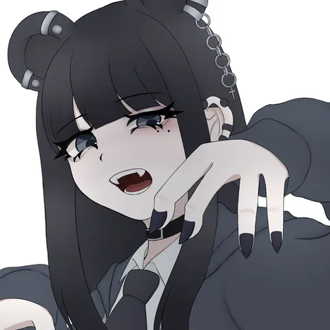 ダークな魅力とクールな視線