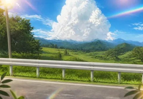 雲が主役の山道ドライブ