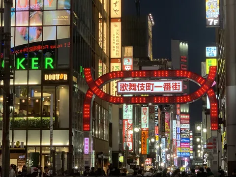 ネオン瞬く歌舞伎町、夜の誘い
