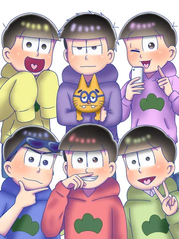 兄弟たちのわちゃわちゃ集合写真！