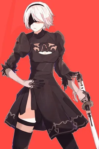静かに構える黒衣の戦士